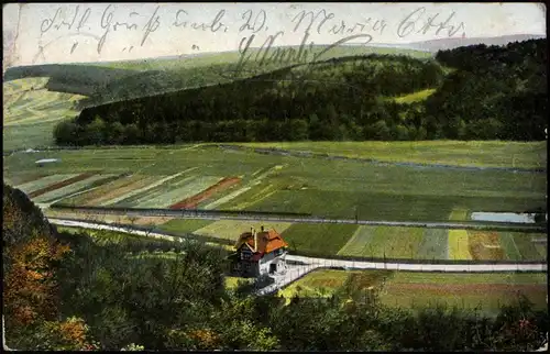 Ansichtskarte Bad Hersfeld Blick auf die Waldschenke 1907