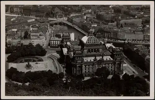 Ansichtskarte Berlin Luftbild Reichstag 1932