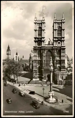 Postcard London Westminster Abbey 1941
