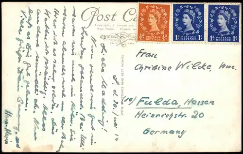 Postcard London Westminster Abbey 1941