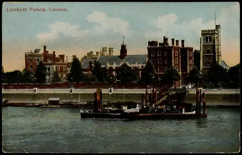 Postcard London Lambeth Palace 1912