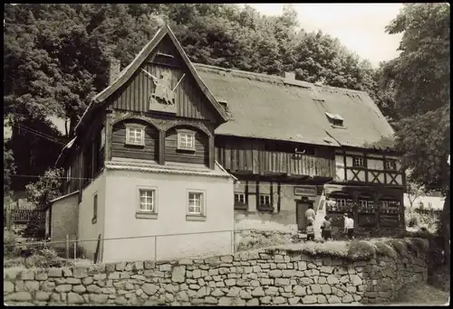 Ansichtskarte Neusalza-Spremberg Nowosólc Reiterhaus unter Denkmalschutz 1984