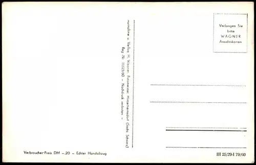 Ansichtskarte Saupsdorf-Sebnitz Ortspartie zur DDR-Zeit 1960