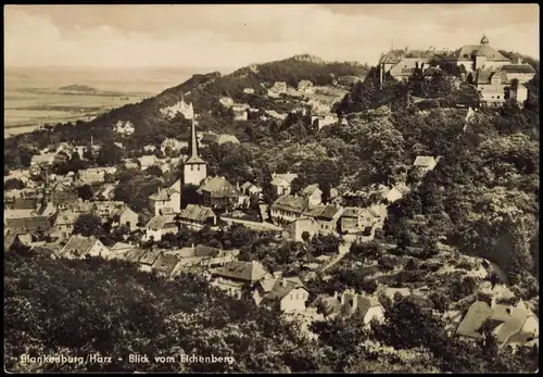 Ansichtskarte Blankenburg (Harz) Blick vom Eichenberg 1970