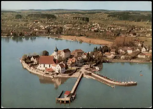 Ansichtskarte Wasserburg am Bodensee Luftbild Luftaufnahme 1975