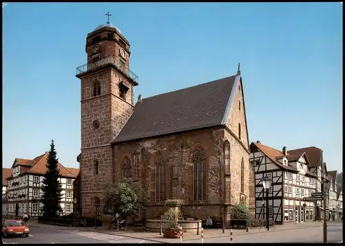 Ansichtskarte Rotenburg a. d. Fulda Straßen Partie a.d. Jakobi-Kirche 1994