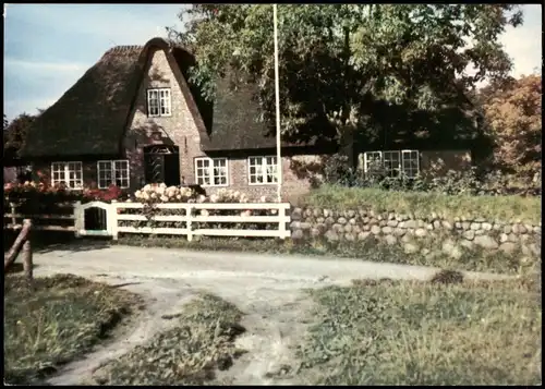 Ansichtskarte Sylt Altes Friesenhaus Nordseeinsel Sylt 1970