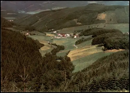 Lennestadt  Ansicht Blick Gasthof Pension Gödecke   Burbecke (Sauerland) 1973