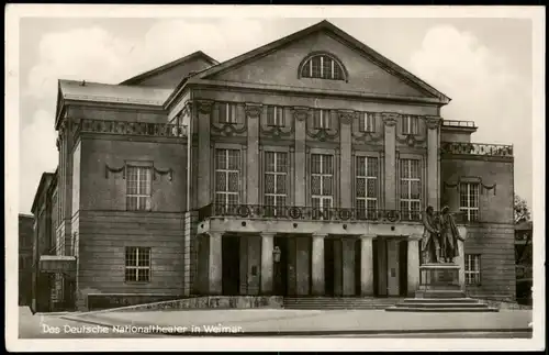 Ansichtskarte Weimar Deutsches Nationaltheater 1932