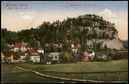 Ansichtskarte Oybin Berg Oiybin, 514 m ü. M. 1929