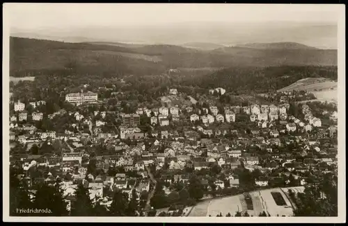 Ansichtskarte Friedrichroda Blick über die Stadt 1933