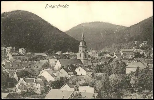 Ansichtskarte Friedrichroda Stadtpartie 1914