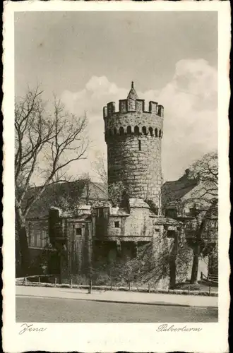 Ansichtskarte Jena Partie am Pulverturm 1928