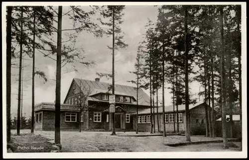 Ansichtskarte Tautewalde-Wilthen (Sachsen) Partie an der Picho-Baude 1932