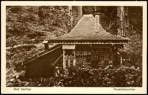 Ansichtskarte Bad Sachsa Hexenhäuschen 1928