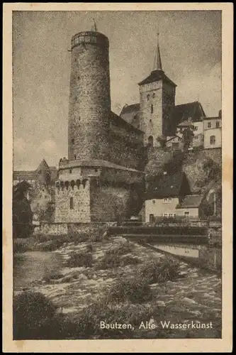 Ansichtskarte Bautzen Budyšin Alte Wasserkunst 1934