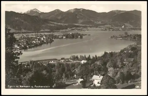 Ansichtskarte Egern-Rottach-Egern mit Kampen und Fockenstein 1932