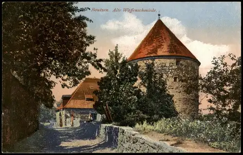 Ansichtskarte Bautzen Budyšin Alte Waffenschmiede. 1913