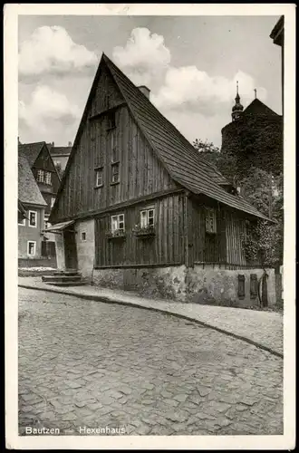 Ansichtskarte Bautzen Budyšin Hexenhäusl 1947