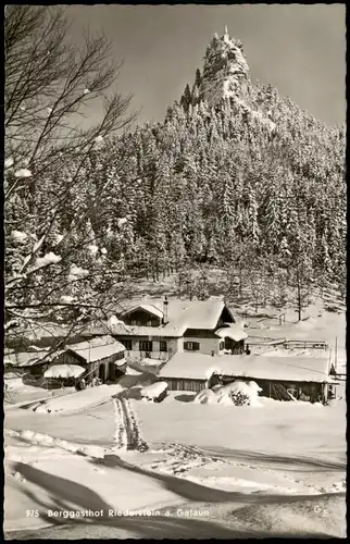 Tegernsee (Stadt) Berggasthof Riederstein a. Galaun im Winter 1965