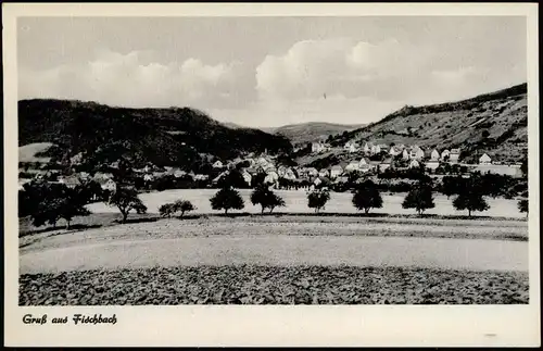 Ansichtskarte Fischbach (bei Idar-Oberstein) Stadtpartie 1952