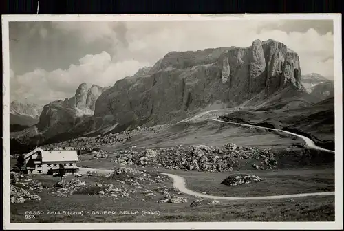 Cartoline Gruppo di Sella PASSO SELLA (2200) - GRUPPO SELLA (2946) 1932