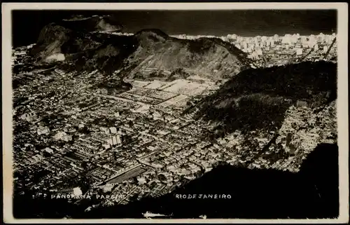 Postcard Rio de Janeiro Luftbild Pargial 1932