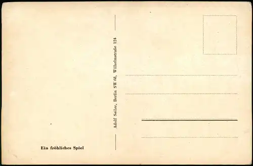 Kinder Künstlerkarte Fröhliches Spiel Mädchen Seifenblasen 1932