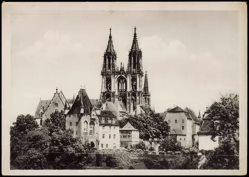 Ansichtskarte Meißen Panorama-Ansicht, Stadt Partie 1950