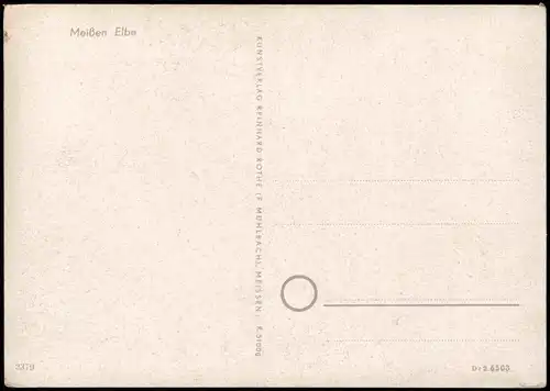 Ansichtskarte Meißen Panorama-Ansicht, Stadt Partie 1950