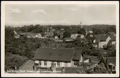 Buckow (Märkische Schweiz) Panorama-Ansicht vom Luisenberg gesehen 1955