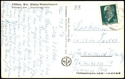 Köthener See (Köthen) Bootsanlegestelle Köthener See (Köthen) 1965