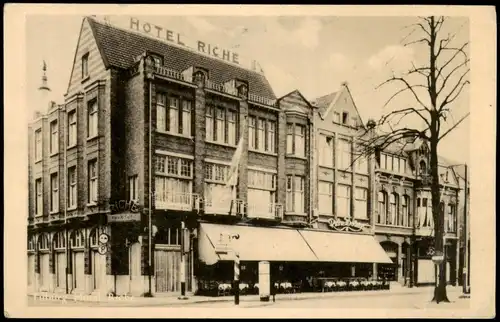 Postkaart Tilburg Hotel Riche 1954