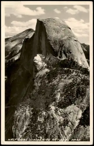 Postcard Kalifornien Yosemite-Nationalpark, Half Dome 1954