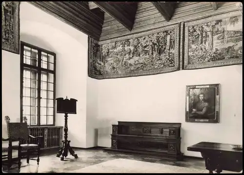 Postcard Krakau Kraków Innenansicht Königsschloss Zamek Wawelski 1962