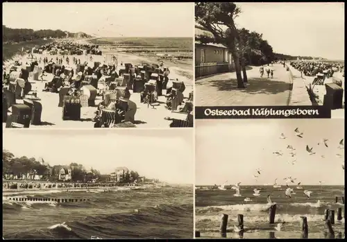 Ansichtskarte Kühlungsborn Strand DDR Mehrbildkarte 1975/1974