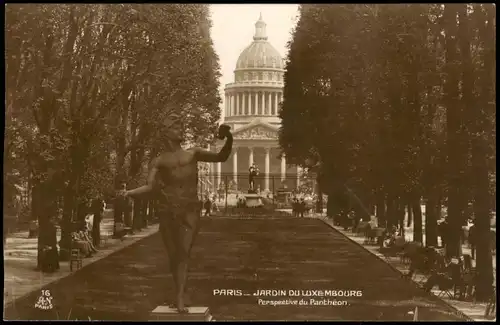 CPA Paris JARDIN DU LUXEMBOURG 1920