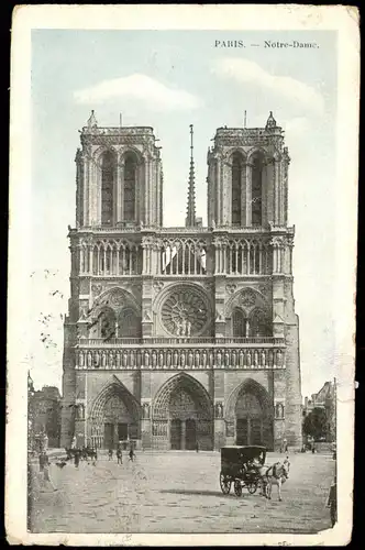CPA Paris Kathedrale Notre-Dame de Paris 1908