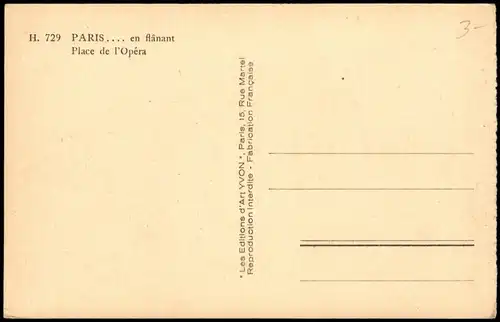 CPA Paris Place de l'Opéra, Oper, Opernplatz 1925