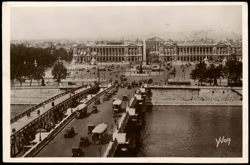 CPA Paris Place de la Concorde Platz der Eintracht 1932