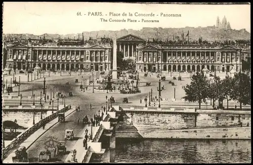 CPA Paris The Concorde Place - Panorama Place de la Concorde 1925