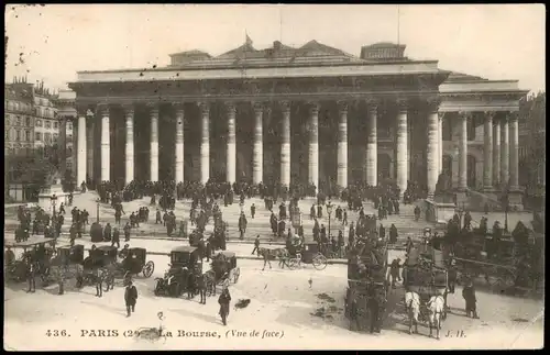 CPA Paris Pariser Börse / La Bourse, Börse Börsenplatz 1907