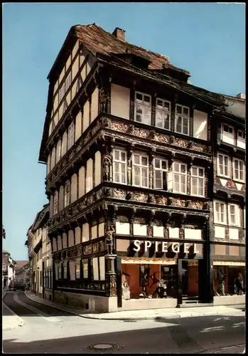 Ansichtskarte Einbeck Renaissance-Haus erbaut 1605; Geschäft Spiegel 1971