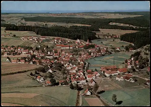 Ansichtskarte Lützenhardt Luftbild Luftaufnahme; Schwarzwald Ort 1970
