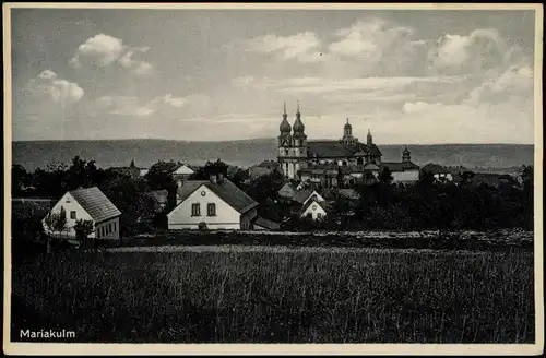 Postcard Maria Kulm Chlum nad Ohří Stadtpartie 1932
