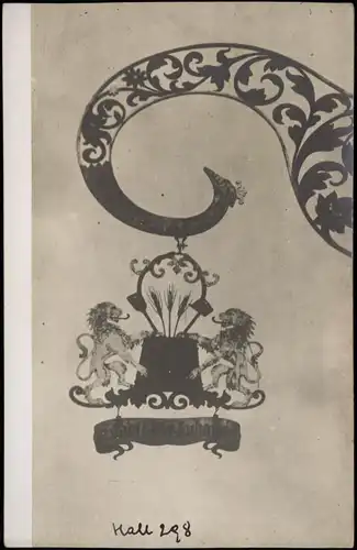 Ansichtskarte Hall in Tirol Solbad Hall Brauhaus - gemschiedetes Schild 1910