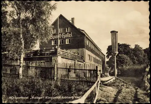 Ansichtskarte Klingenthal Sport Hotel Waldgut HOG 1957