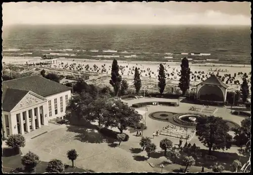 Ansichtskarte Heringsdorf Usedom Badestrand Seebad Ostsee Panorama 1964