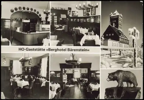 Bärenstein-Altenberg (Erzgebirge) HO-Gaststätte Berghotel Bärenstein DDR  1984