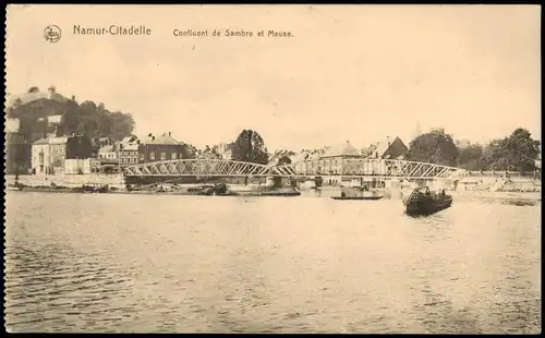 Namur Namen Confluent de Sambre et Meuse 1915   1. WK als dt. Feldpost
